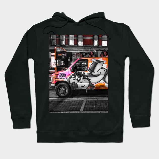 Truck Graffiti Street Art City Manhattan New York City Hoodie by eleonoraingrid